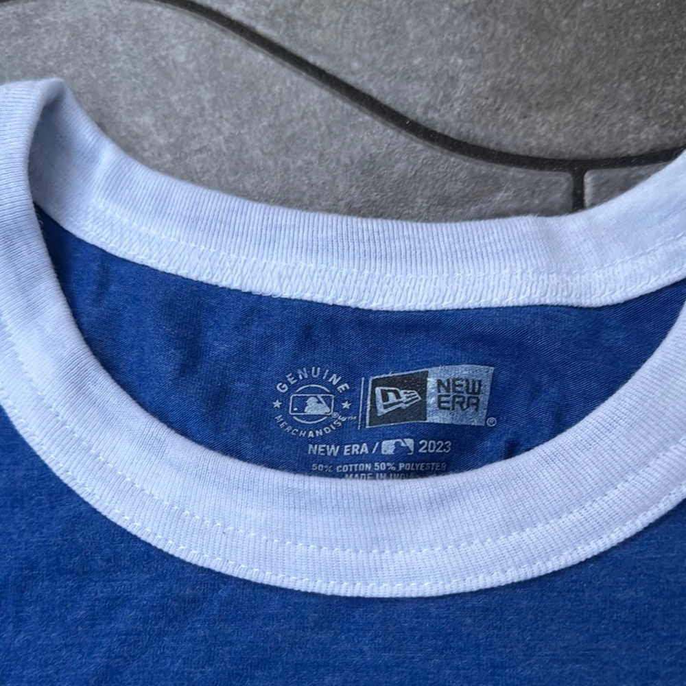 New Era Blue and White Dodgers T-Shirt - Picture 4 of 8